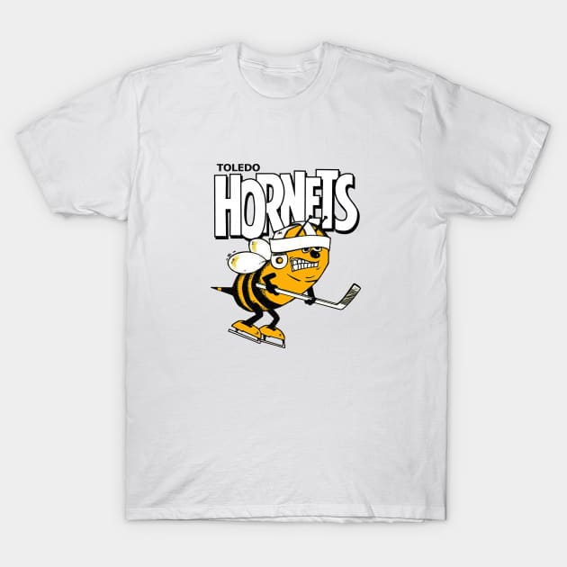 DEFUNCT - Toledo Hornets Hockey T-Shirt by LocalZonly